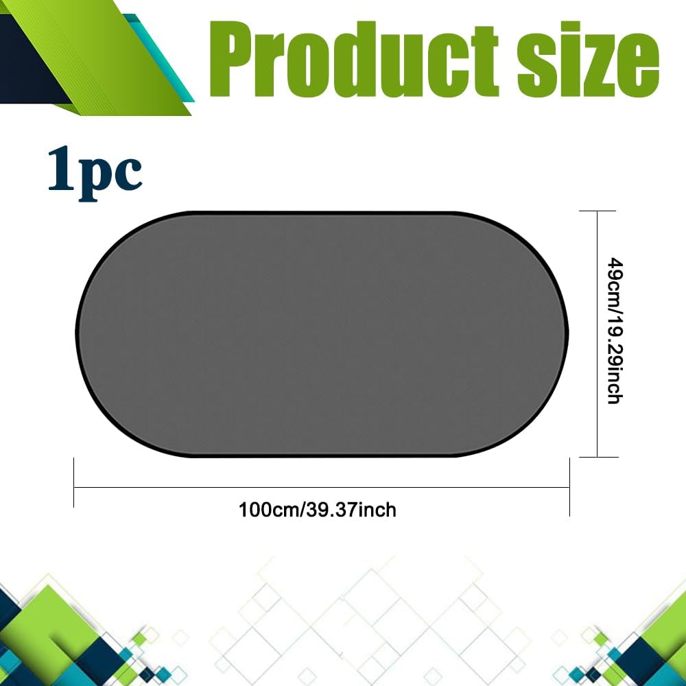 Car Rear Window Sunshade, 20"×40" Rear Window Sun Shade Blocker With Suction Cups, Mesh Sunlight Shield Provide Glare Shield And UV Rays Protection