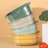 Transparent PET Plastic Multi-purpose Draining Basket - Drop-Resistant, Dustproof, Ideal for Vegetables & Fruits