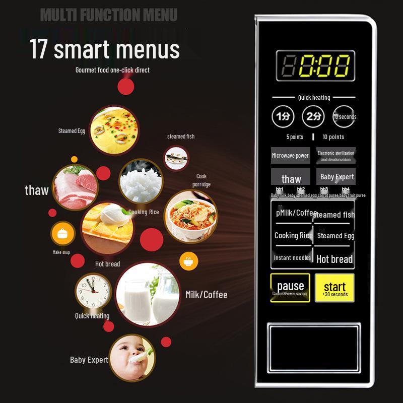 Midea M1-L213C Smart 2L Turntable Microwave Oven, Multifunctional