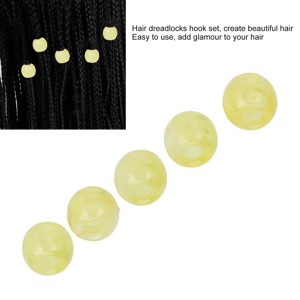 74pcs Hair Braiding Beads Hair Coil Dreadlocks Beads for   Hair Decoration Accessories