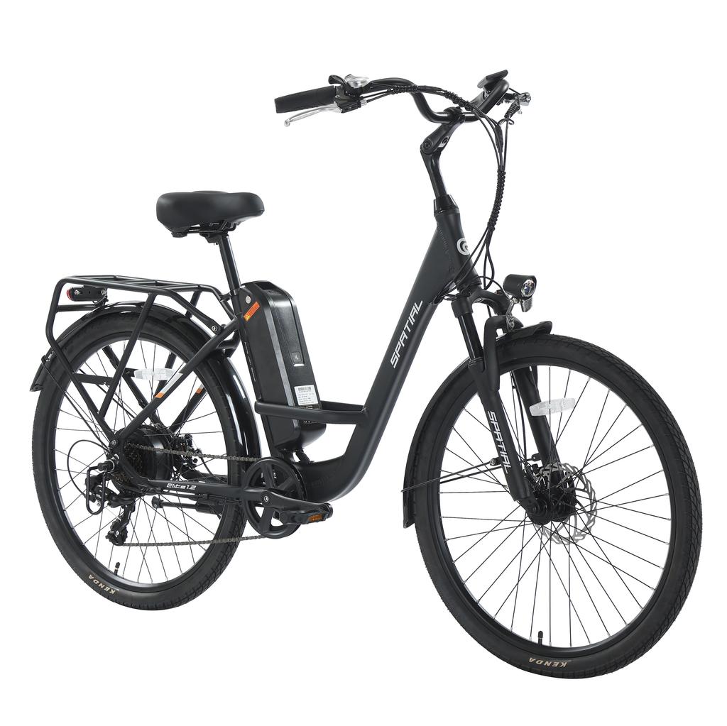 SPATIAL Elite Dames Multi-Terrain Elektrische Fiets Met Kinderzitje 250W Motor 36V13AH Batterij 26 Inch Wegbanden Elektrische Fiets Buiten Rijden E-Bike