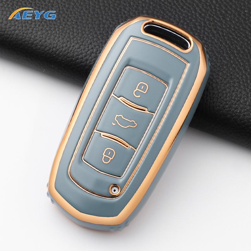 Tpu Car Key Case Cover For Geely Emgrand 7 Gx3 Atlas Gs Nl3 Gili Emgrand 7 Ex7 Gt Gc9 Protected Shell Fob Accessories