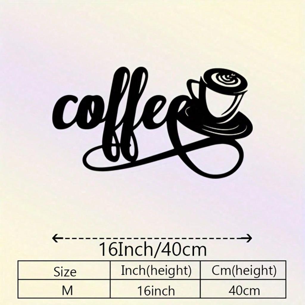 Vintage Metal Wall Art Coffee Sign Rustic Farmhouse Decor Kitchen Studio Holiday Gift