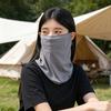 Outdoor Face Guard, Ice Silk Sunscreen Cover for Face Neck And Clavicle, Elastic Ear Loop Eye Corner Sun Shield for Outdoor Summer Use