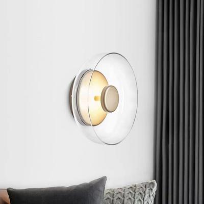 Nordic Minimalist Wall Lamp - Modern Glass Design for Living Room, Bedroom, or Aisle Decor.