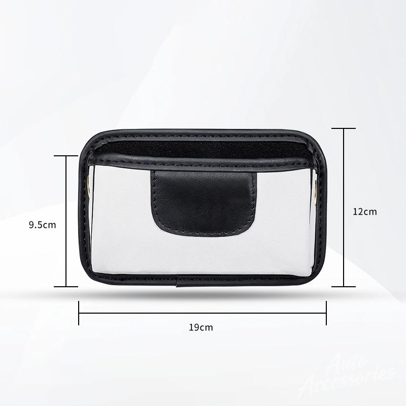hbcr1 Car Interior Leather Storage Pocket Organizer Bag Seat Tidying Box For Porsche Cayenne Panamera Macan 911 Taycan Boxster sticker
