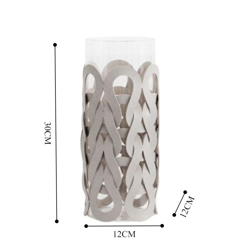 Glass Vases Decoration Aesthetic Flower Vase Living Room Elegant Vases Table Weaving Decor Flowers Bottle Interior Ornaments
