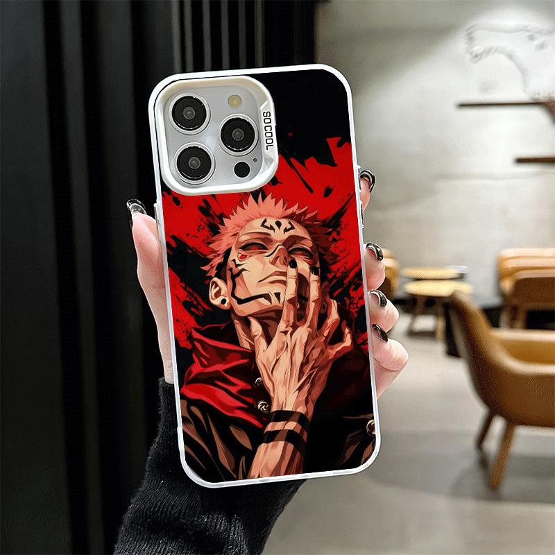 Anime Itadori Yuji JUJUSU Weiche Handyhülle für iPhone 15 16 17 Pro Max 17Air 16E 14 Plus 13 12 Mini Stoßfeste Rückschale