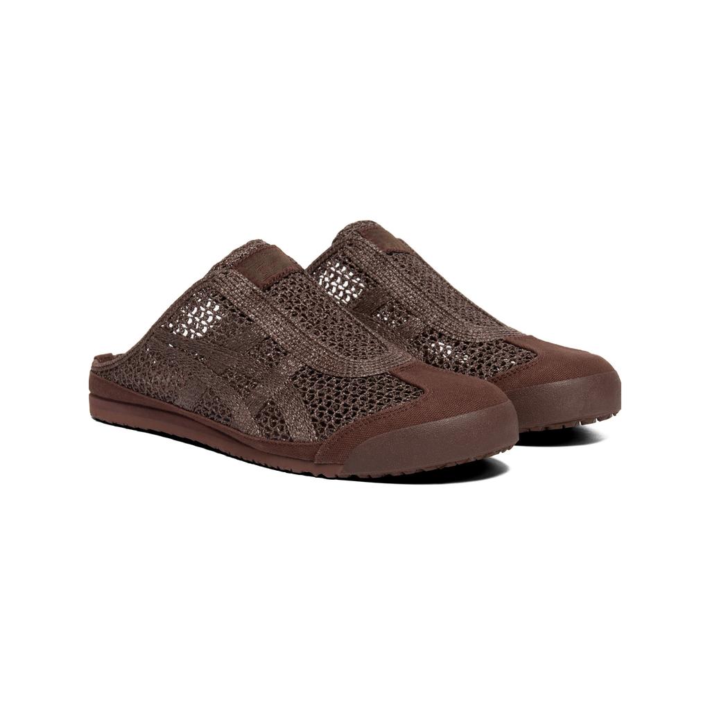 ONITSUKA TIGER Mexico 66 Sabot Breathable Trendy Casual Open-Toe Slippers Unisex Slippers Dark-Brown 1183C123-202