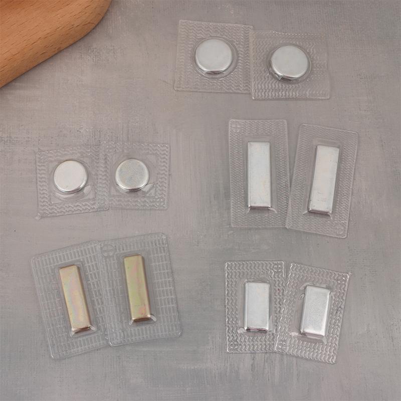 5 Çift Pvc Görünmez Gizli Metal Güçlü Mıknatıslı Çıtçıt Düğme Görünmez Dikiş Mıknatıslı Mıknatıs Toka El Çantası Giyim İçin
