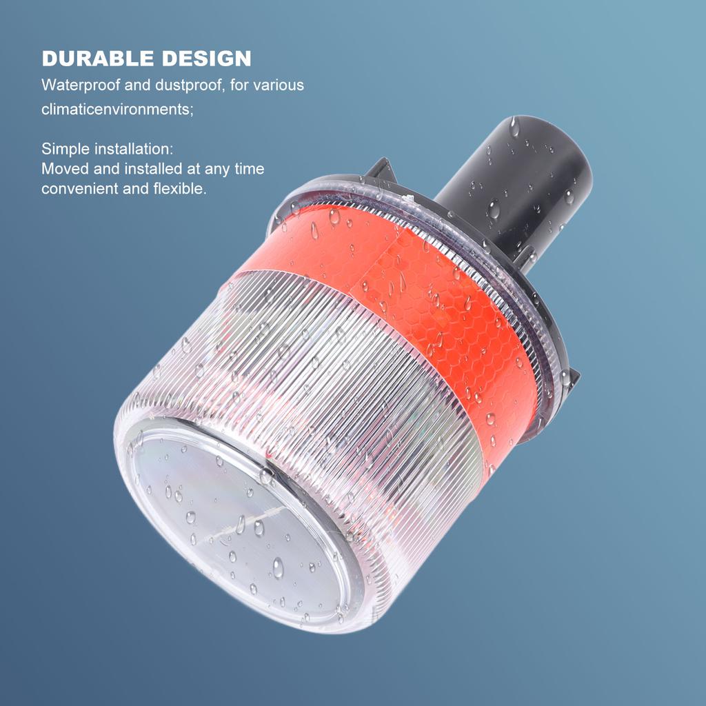 Lampa de Avertizare Trafic Solară LED Impermeabilă Ușor de Mutaat Semnalizator Trafic Lumină de Urgență pentru Lucrări Rutiere Posturi de Pază Garduri