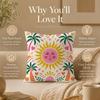 Colorful Decorative Cushion Cover Double-Sided Printed Pillow Cover Hypoallergenic Dust-Mite Proof