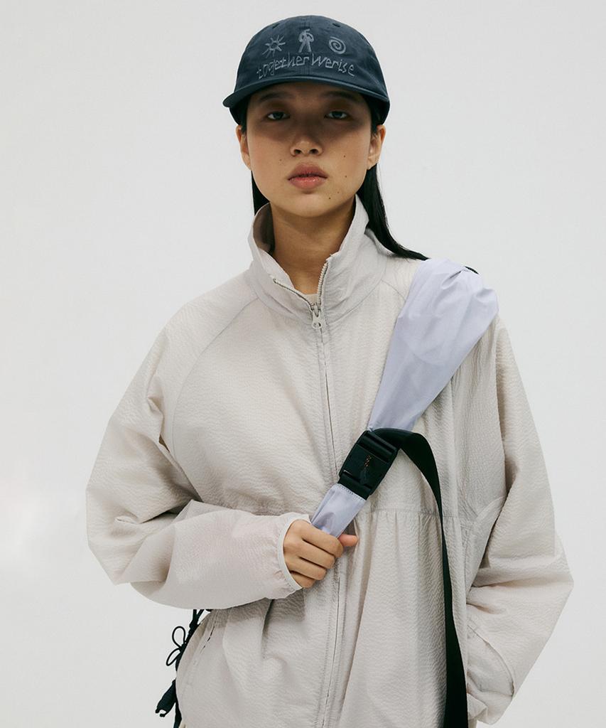 KALEG Linen Blend Graphic Cap (Grayish Navy)
