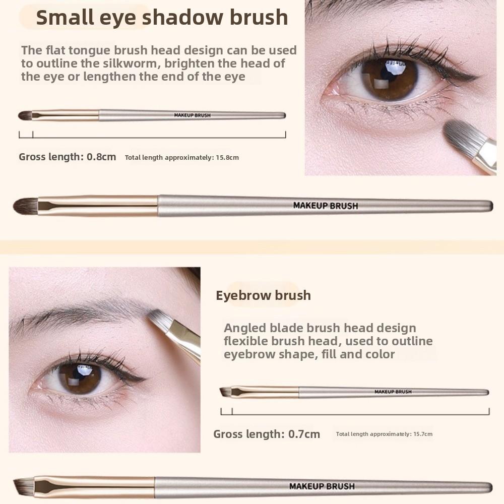 8Pcs Make Up Tool Makeup Brushes Kit Face Bronzer Liner Brow Brush Eyebrow Brush  Beginners