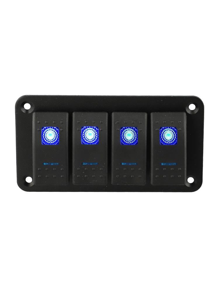 12V 24VDC Switch Blue Rocker Switch Low-Light Conditions Robust Plastic Construction Car Motorcycle Boat Use For Device Control