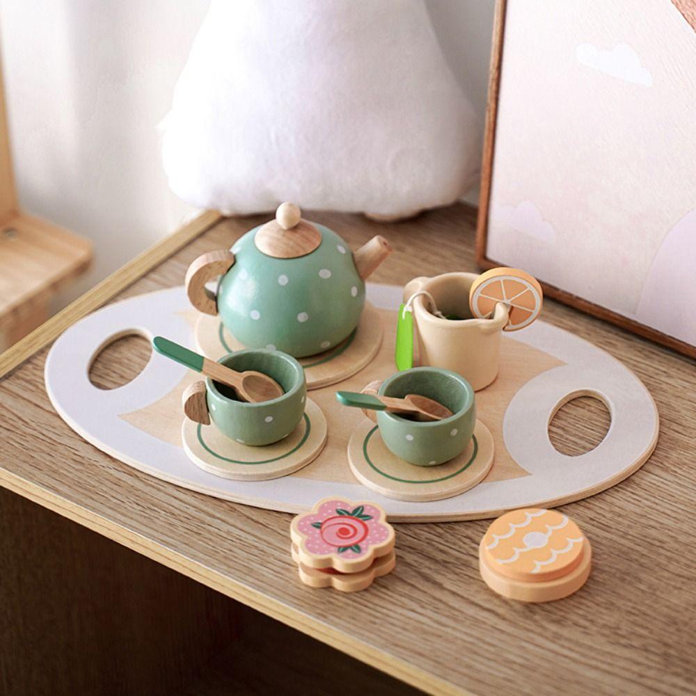 Simulation Design Simulated Teapot and Tea Set Mini Size Mini Breakfast Store Children's Play