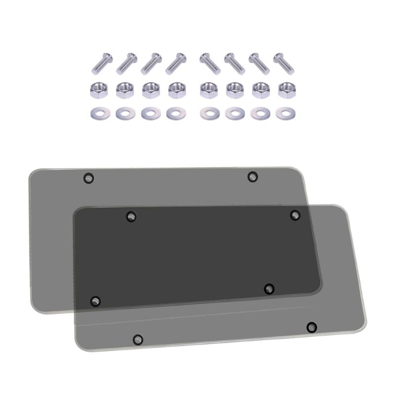 Car Clear Reflective Anti-Speed Red Light Toll Camera Stopper License Plate Unbreakable Holder