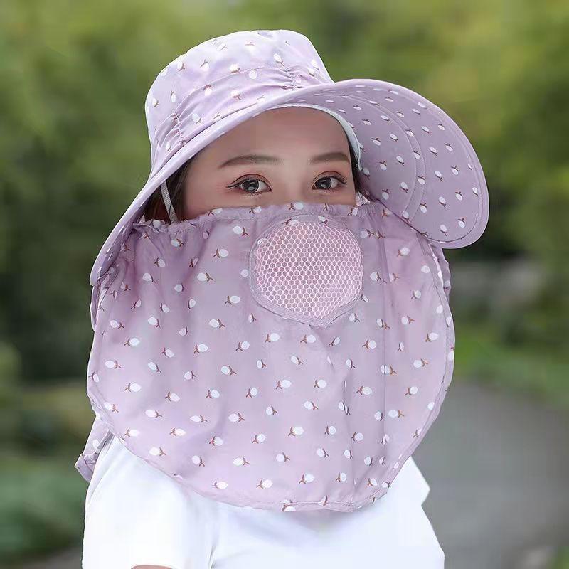 Women'S Summer Hat Cover Front Breathable And Uv Resistant Cycling Sun Hat