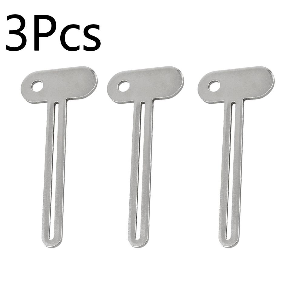 Silver Key-Shaped Tube Squeezer Tool for Toothpaste and Creams Squeezer Hand Cream Face Cleanser Toothpaste Bathroom Accessories