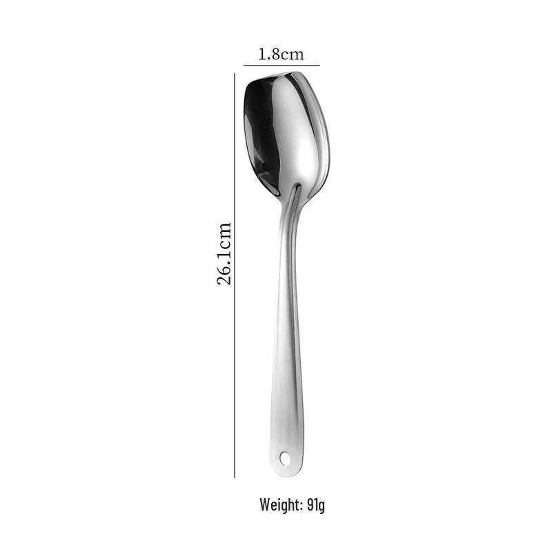 RuHan Нержавеющая сталь Ложки сервировочные с плоской головкой (Набор из 3 шт.)
