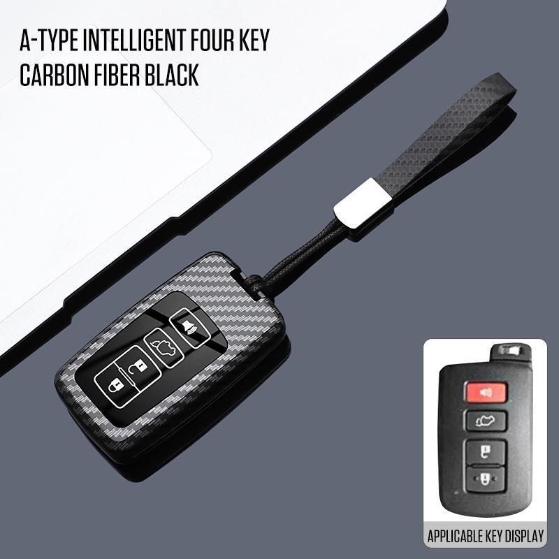 Housse de clé premium pour Toyota Land Cruiser, Prado, Prius importés