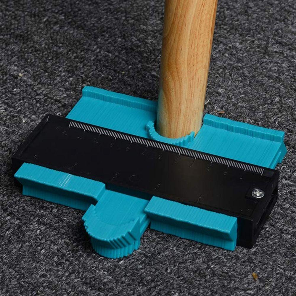 Zinc Zinc Alloy Edge Shape Contour Gauge Edge Shape Angle Ruler Profile Measuring Tool  For Wood Working