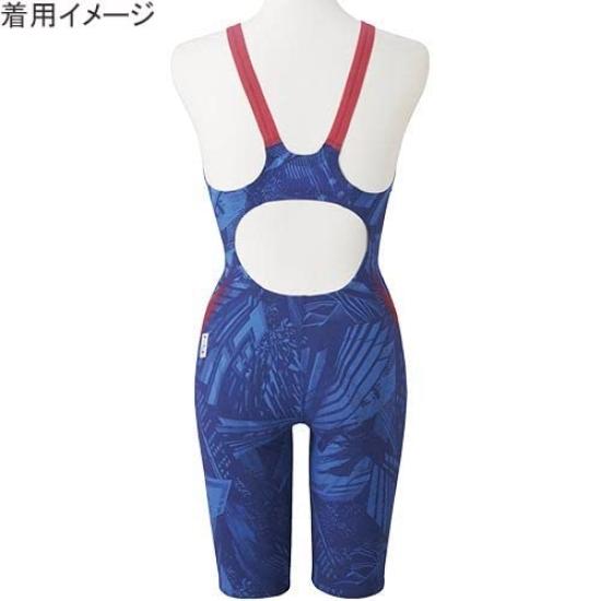 Mizuno GX SONIC V ST Racing Half Suit Size FINA Swimming Approved Women's (N2MG0701), Blue, XL, (International Federation)