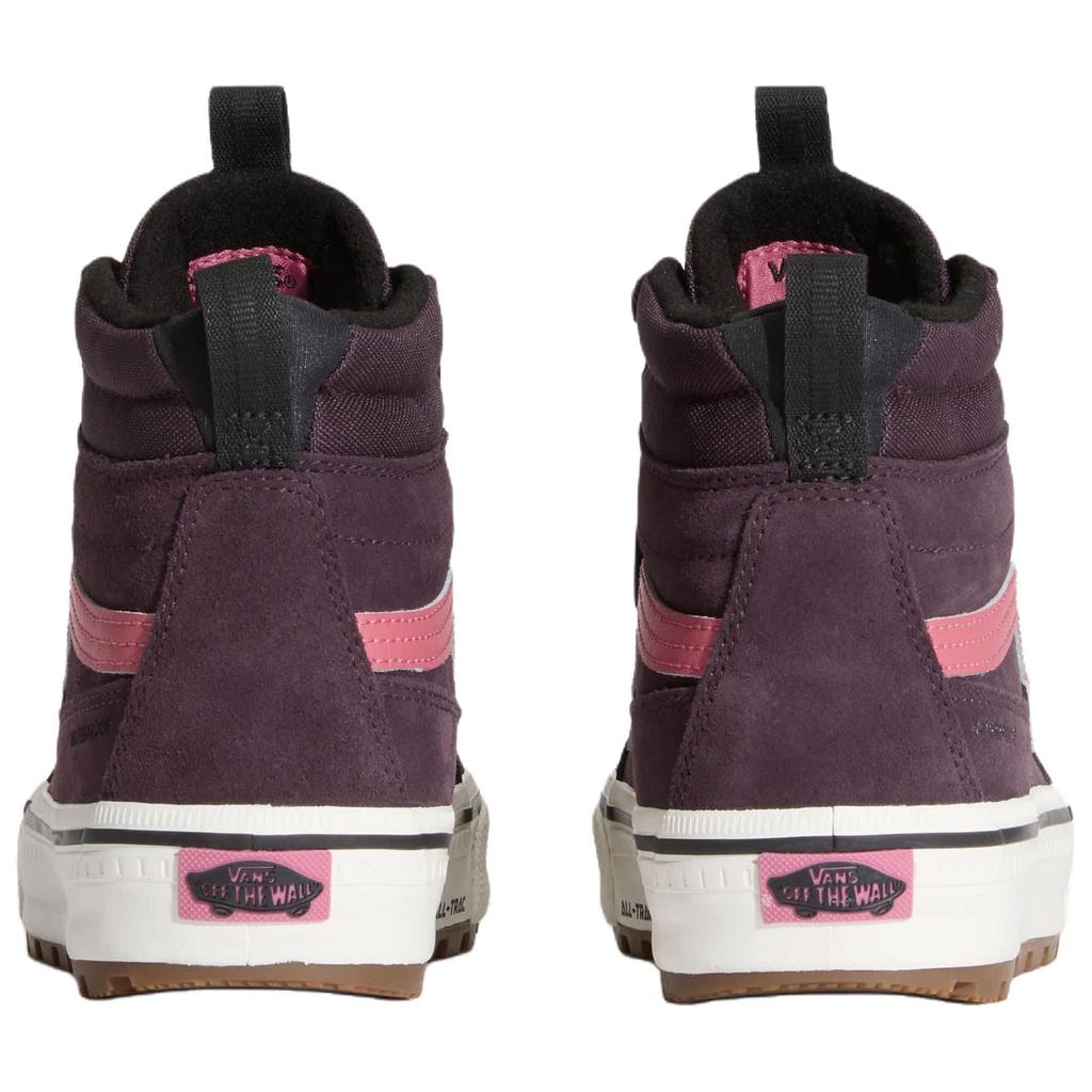 Vans Sk8-Hi Comfortable Versatile Waterproof Supportive Warm High-Top Outdoor Functional Shoes Unisex Shoes Dark-Red VN000DAQ02Y
