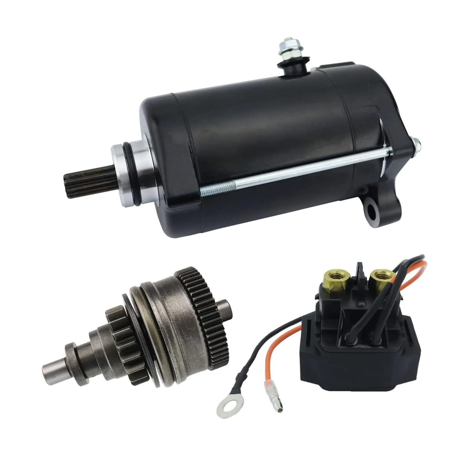 

Starter Motor with Drive & Relay Compatible with Yamaha Super Jet 700 02-12 WaveRunner One Size