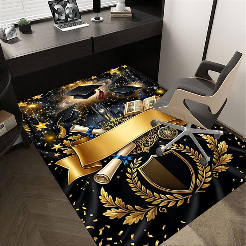 

1PC Graduation Extra Large Non-Slip Floor carpet, Office, family, bedroom, Studio - Large Area Rug,Longlasting Material-K0421 60cm by 90cm