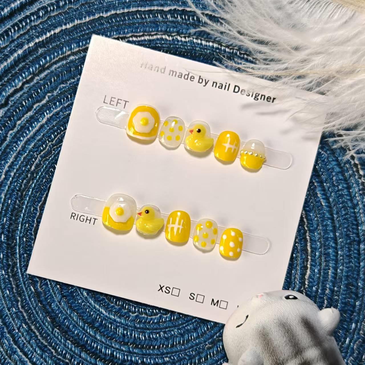 

Handmade Baby Style Wearable False Nails - Hot Selling Nail Art Patches Small S