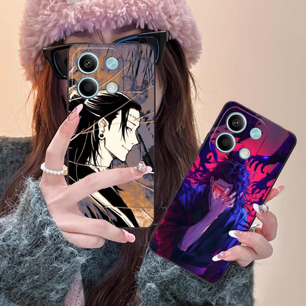 Jujutsu Kaisen Geto Suguru Phone Case for Xiaomi Redmi Note 14 13 12 11 S Pro Plus 4G 5G Colorful Printing Cover Luxury Pretty