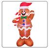 Inflatable Yard Outdoor Lighted Decor Decor Gingerbread for Christmas