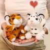 Simulation Baby Tiger Plush Toy Stuffed Soft Wild Animal Model Forest White Tiger Pillow Dolls For Kids Boys Birthday Gifts