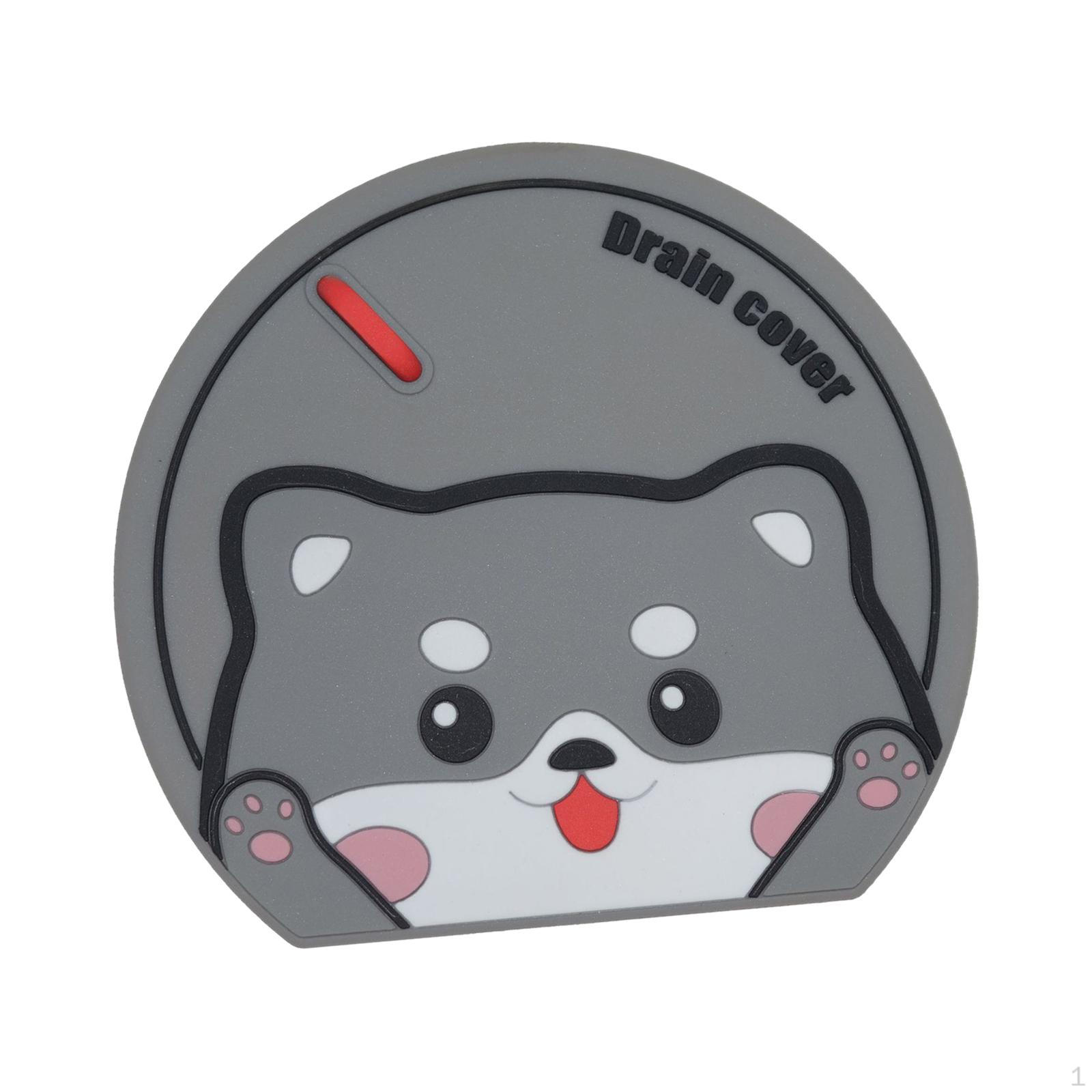 

Крышка для слива в полу Пробка для ванны Многофункциональные пробки для ванны Фильтры Cat Gray