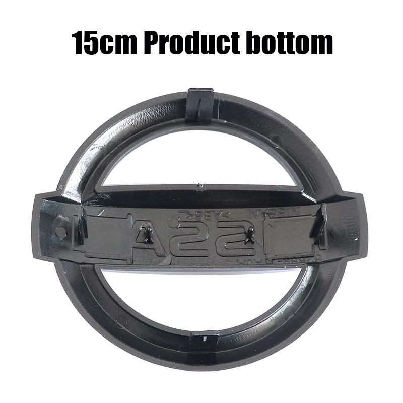 1pcs Old 3D Nissan Black ABS 13cm 14cm 15cm Car Front Logo Front Grill Car Front Hood Emblem Sticker Styling Accessories