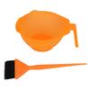 Orange Hair Dyeing Tool Professional Hairdressing Dye Hair Coloring Brush Comb Bowl Set for Salon