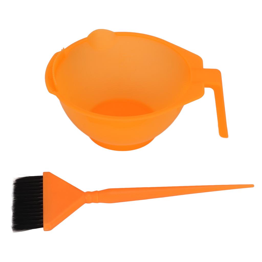 Orange Hair Dyeing Tool Professional Hairdressing Dye Hair Coloring Brush Comb Bowl Set for Salon