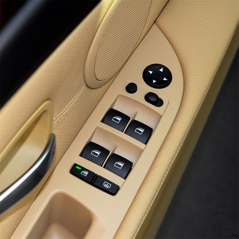 Beige / Black /Dark Red Car Driver Door Front Left Window Switch Contro Panel Cover Trim Frame For BMW E70 X5 E71 X6 2007-2014 . Pushbutton Switches