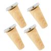 4-pack Meubelpoten Houten Massieve Meubelvoeten Schuin/Recht Tafelpoten Huis Antislip Stoel Vervangingspoten Schuin Voet