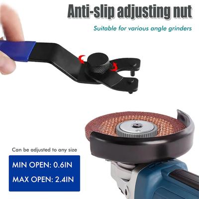 New Adjustable Angle Grinder Accessory Wrench Plastic Keylock Handheld Household Wrenches Quality Repair Power Tool Accessories