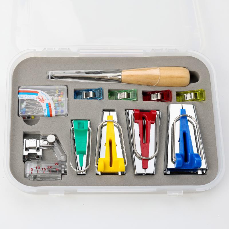 Bias Tape Maker Kit: DIY Quilting & Binding Tool Set (6-50mm)