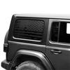 Rear Window USA Flag Decals for Jeep Wrangler JL