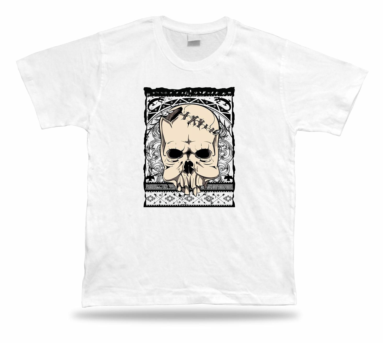 

Tshirt Tee Shirt Birthday Gift Idea Native Skull Stitches Death Emblam Evil S разноцветный