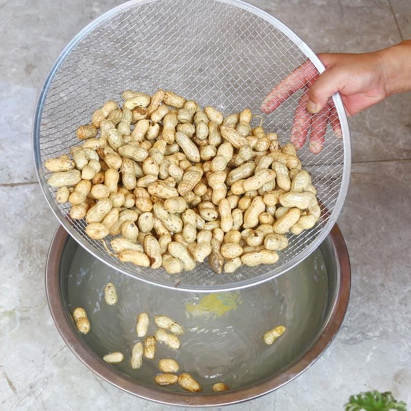 Professional Gardening Sifter Compost Sieve Tool Rock Dirt Separator Gardening Sifting Equipment Metal Texture for Soil
