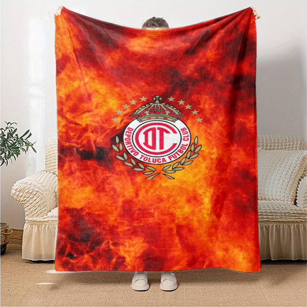Toluca Print Flannel Blanket High Quality Warm Comfortable Cover for All Seasons Perfect for Gifts Home Decor