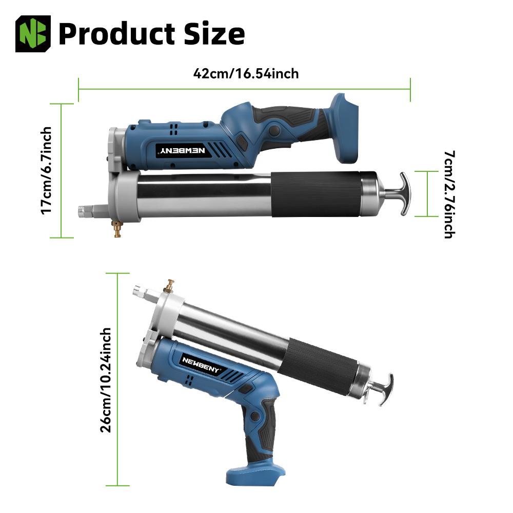 Newbeny 14000PSL 96Mpa Elektrisk Fettpress Högtryck Bil Smörjolja Bilunderhållsverktyg För makita 18v batteri pinne