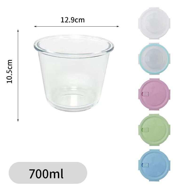 WA Transparent Glass Food Storage Container