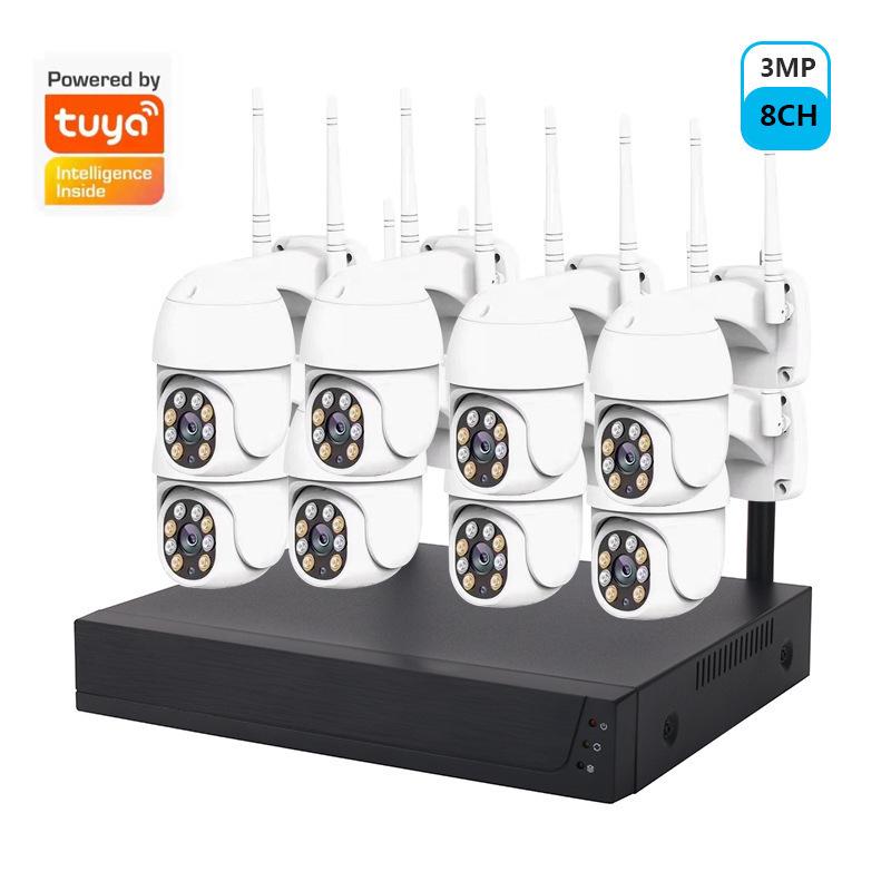 Cross-Border Exclusive: 3MP PTZ Dome Camera WiFi Kit – Wireless, Remote, Outdoor & Waterproof