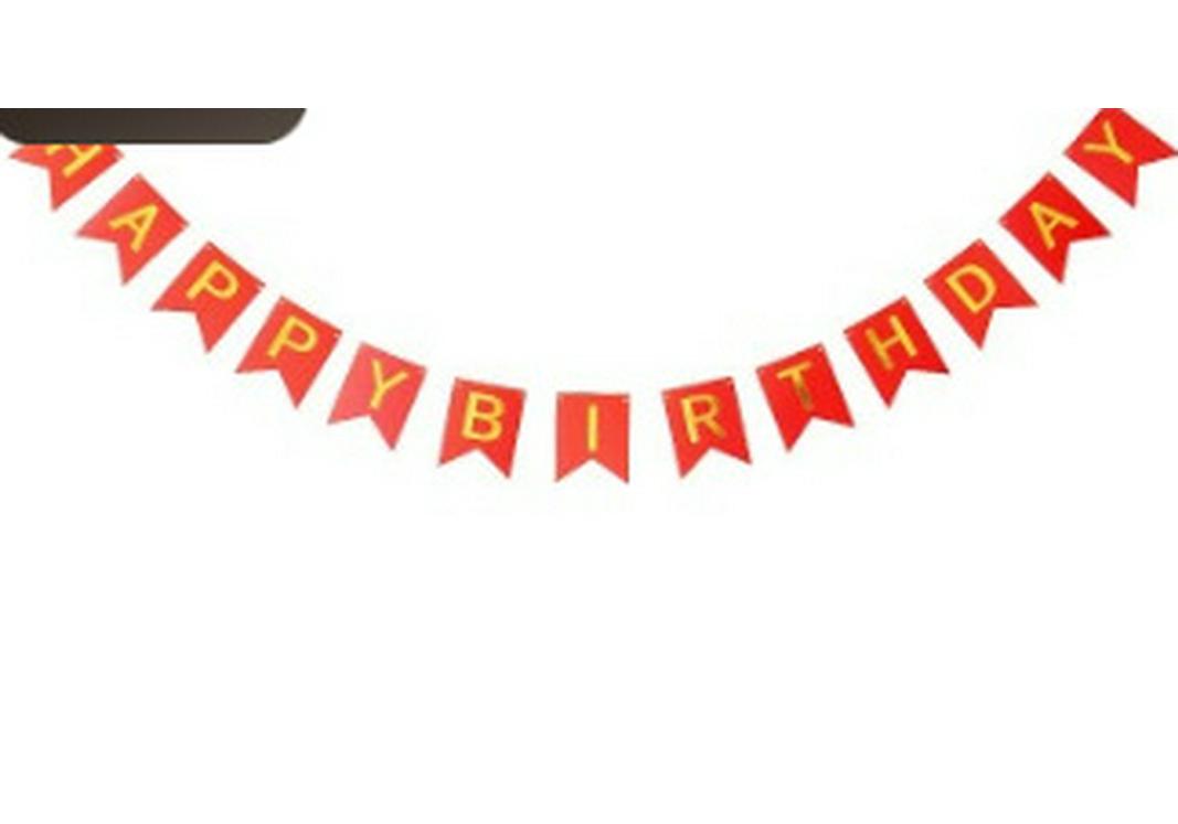 Happy Birthday Fishtail Pull Flag Banner for Children s Parties